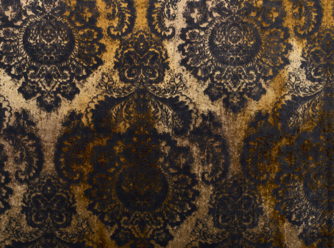 Tyg Barok Medallion 402 Giallo Tyg Barok Medallion 402 Giallo