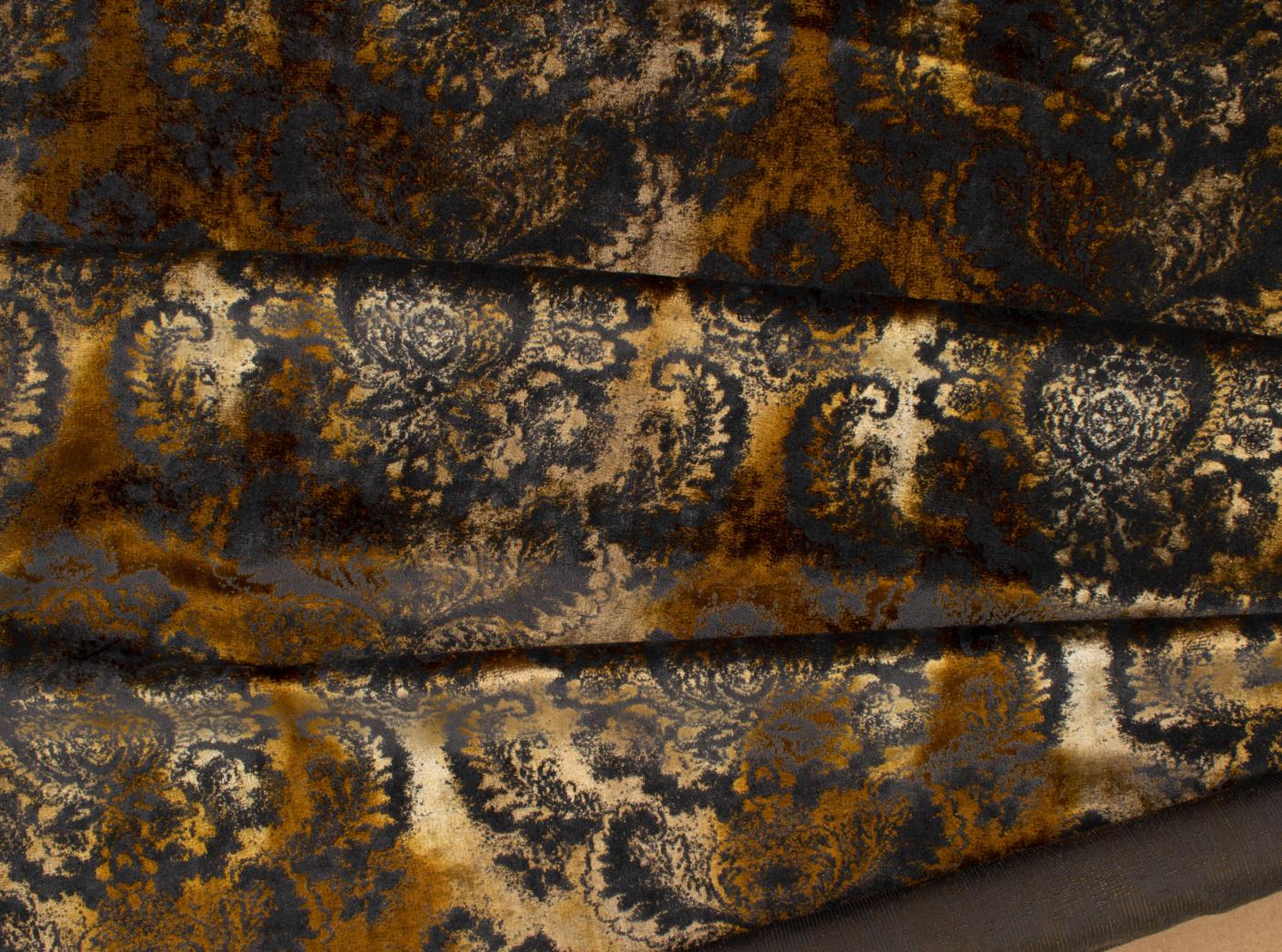 Tyg Barok Medallion 402 Giallo Tyg Barok Medallion 402 Giallo