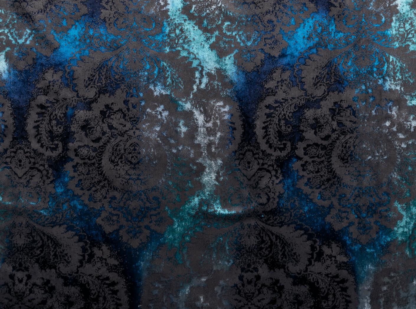 Tyg Barok Medallion 406 Blu Tyg Barok Medallion 406 Blu