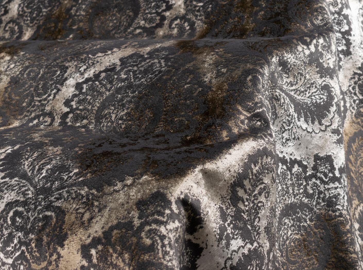 Tyg Barok Medallion 405 Grigio Tyg Barok Medallion 405 Grigio