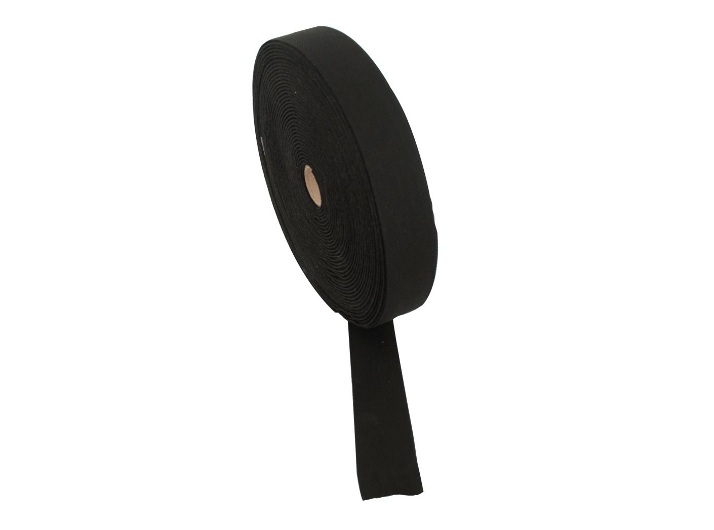 Bomullsband Black, 30mm, 50m/rl Bomullsband Black, 30mm, 50m/rl