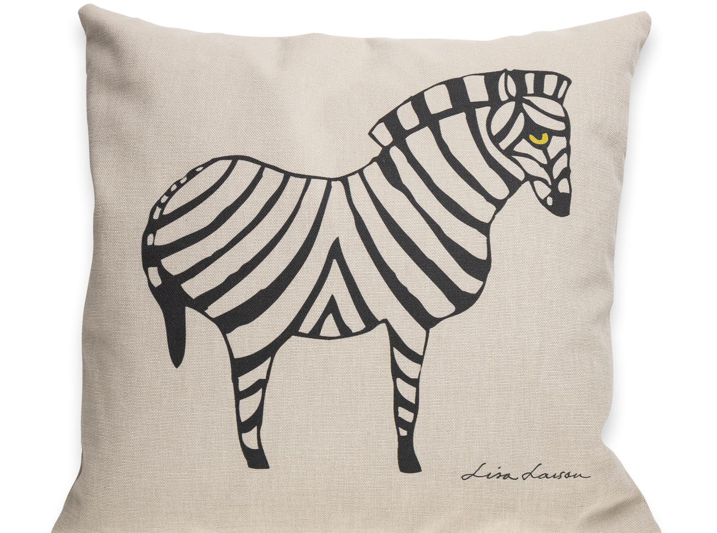 Kuddfodral ZEBRA Svart på Sand 40x40 Kuddfodral ZEBRA Svart på Sand 40x40