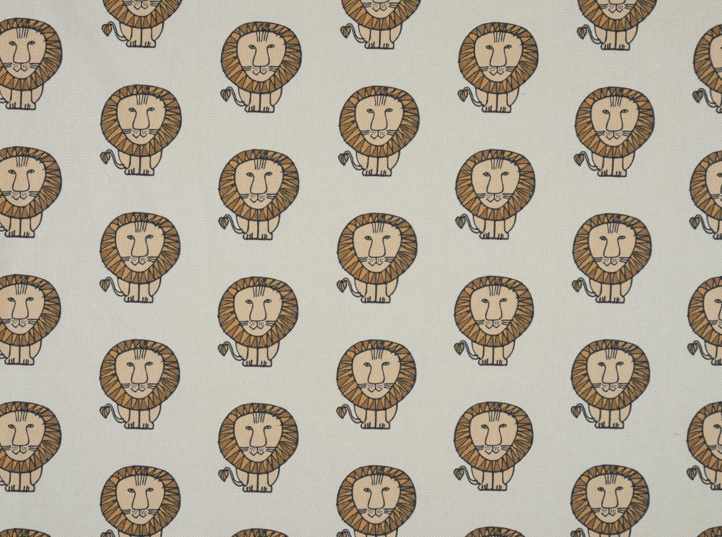 Tyg LEO Brown / 9999 Cream Tyg LEO Brown / 9999 Cream