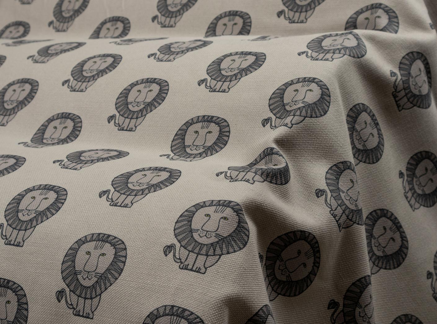 Tyg LEO Grey / 3790 Linen Tyg LEO Grey / 3790 Linen