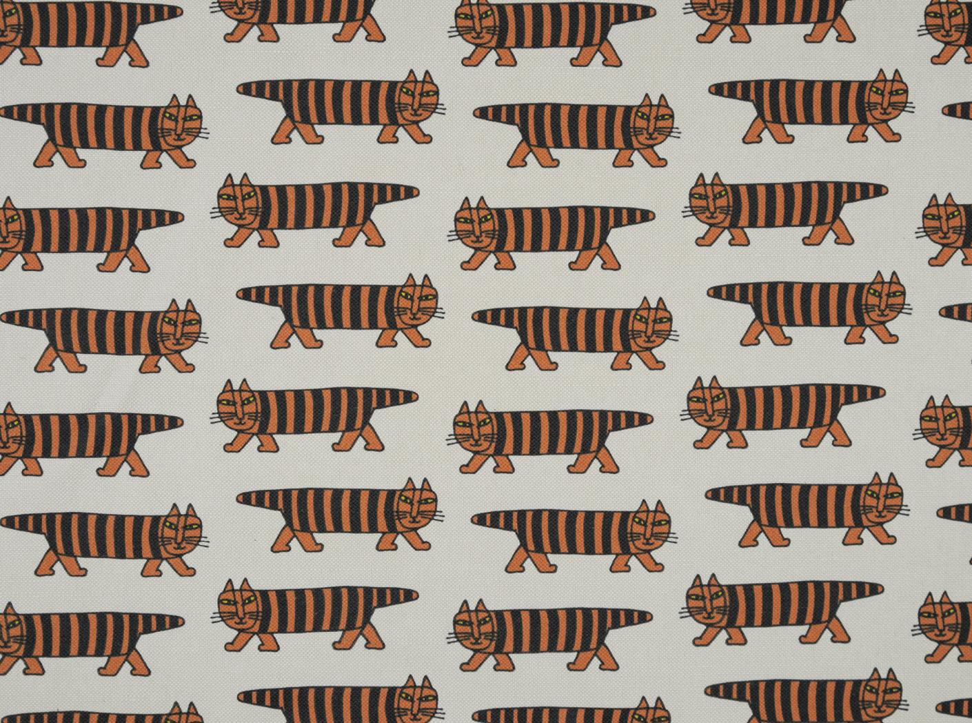 Tyg MIKEY Black/Orange / 9999 Cream Tyg MIKEY Black/Orange / 9999 Cream