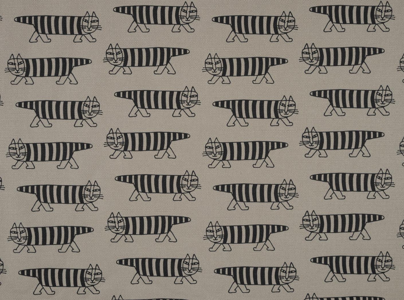 Tyg MIKEY Black / 3790 Linen Tyg MIKEY Black / 3790 Linen