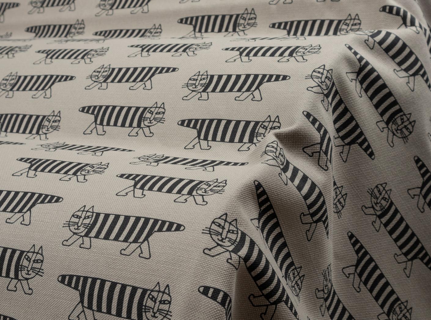 Tyg MIKEY Black / 3790 Linen Tyg MIKEY Black / 3790 Linen