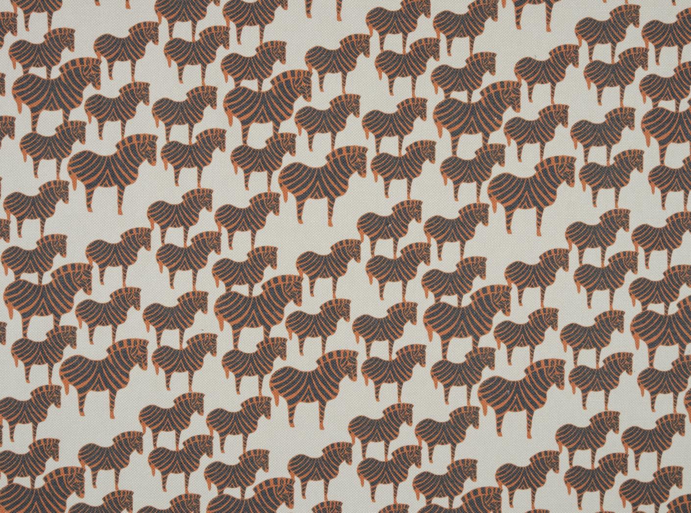 Tyg ZEBRA Black/Orange / 9999 Cream Tyg ZEBRA Black/Orange / 9999 Cream