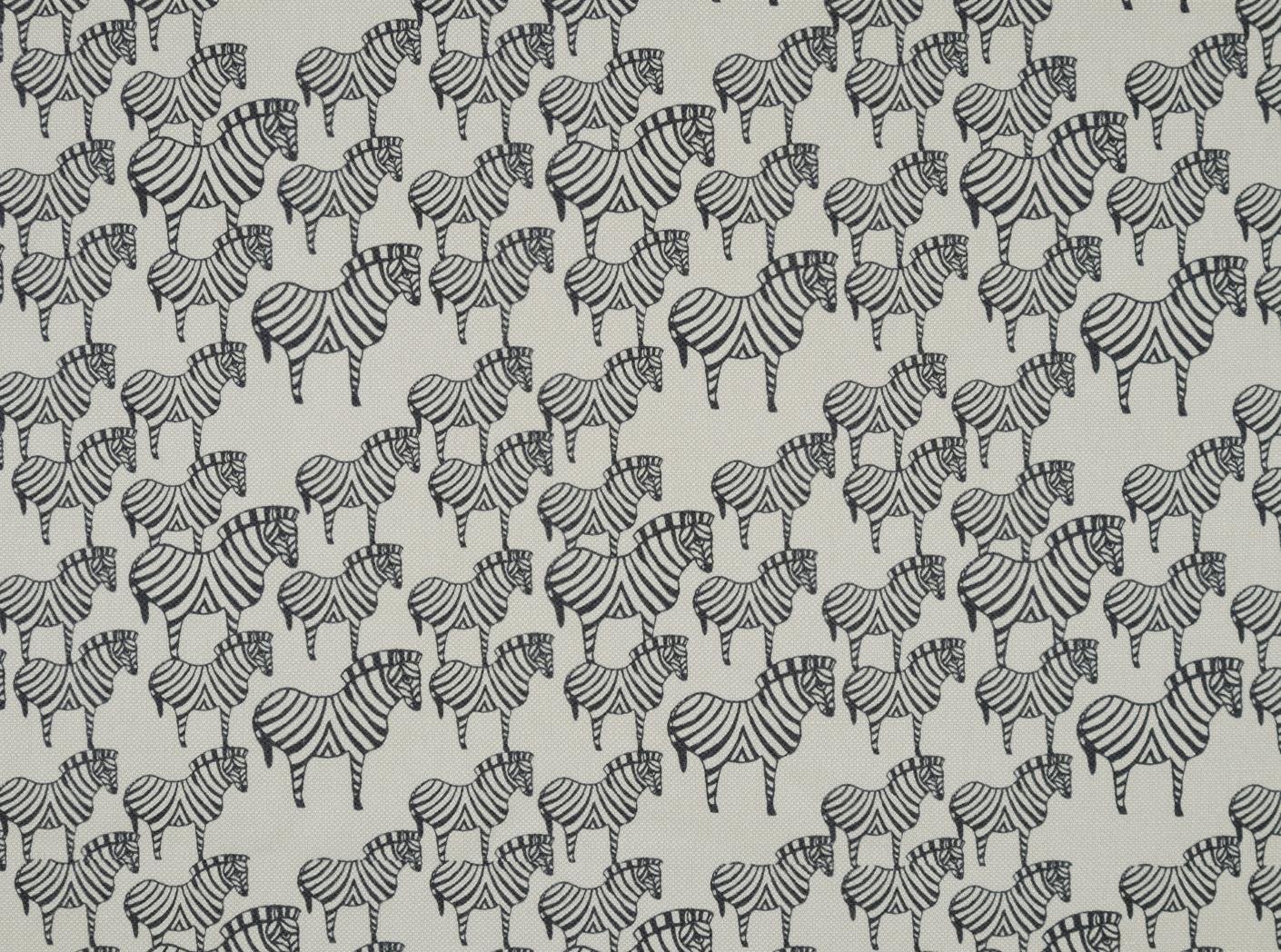 Tyg ZEBRA Black / 9999 Cream Tyg ZEBRA Black / 9999 Cream