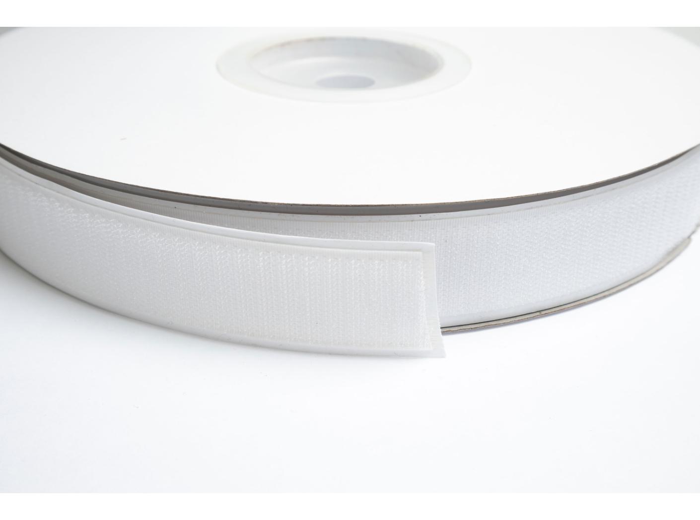 Kardborrband CH självhäftande, 30 mm, hake, vit Kardborrband CH självhäftande, 30 mm, hake, vit