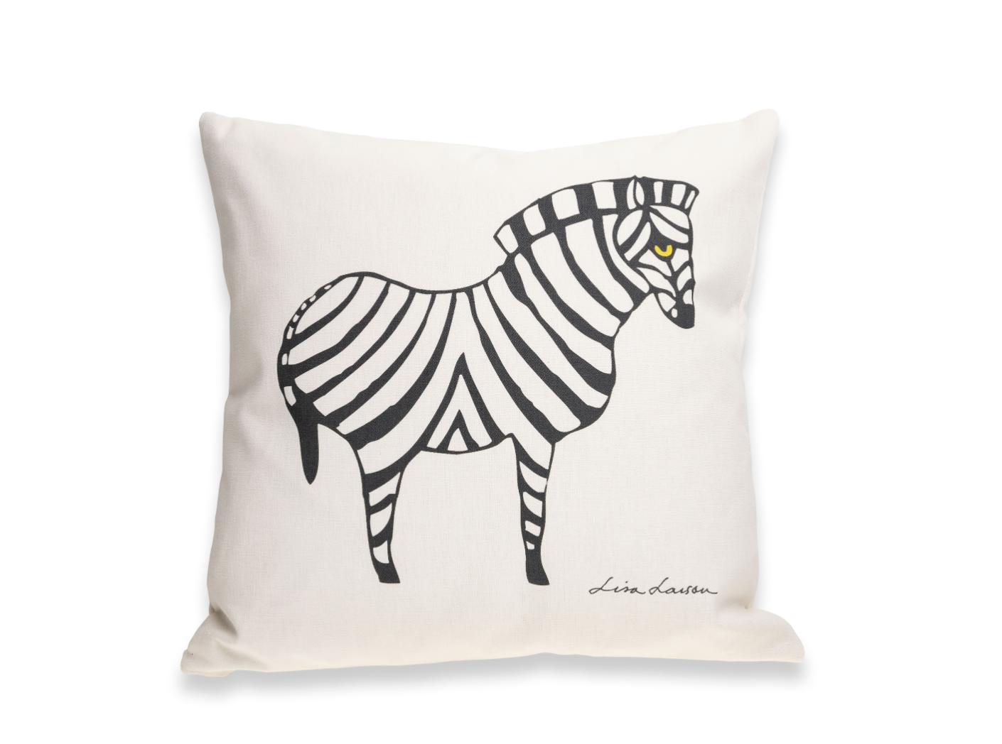 Kuddfodral ZEBRA Svart på Off-white 40x40 Kuddfodral ZEBRA Svart på Off-white 40x40