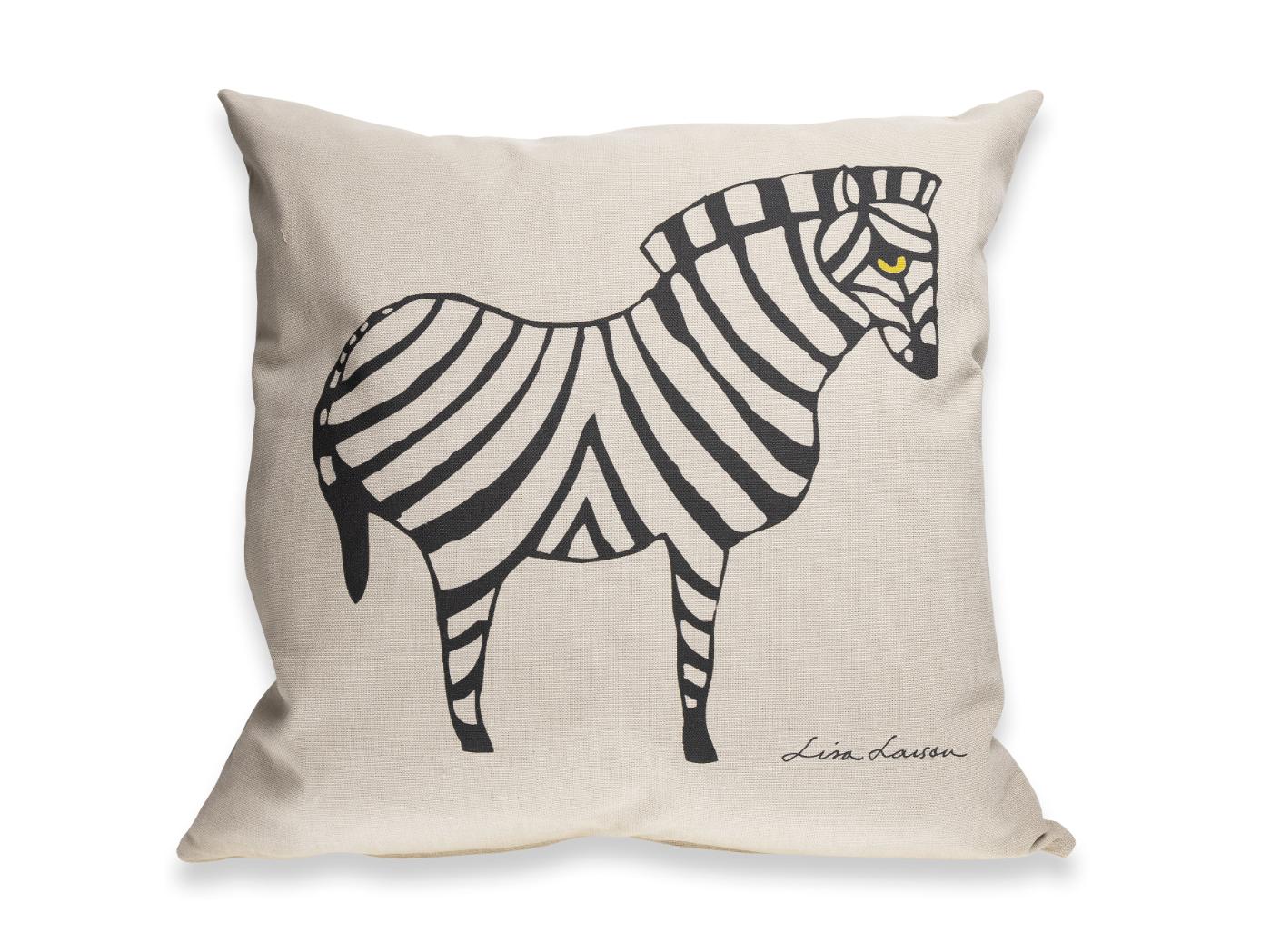Kuddfodral ZEBRA Svart på Sand 50x50 Kuddfodral ZEBRA Svart på Sand 50x50