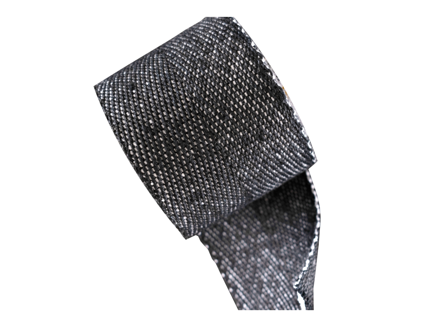 Linnesadelgjord Black/White, 50mm, 25m/rl Linnesadelgjord Black/White, 50mm, 25m/rl