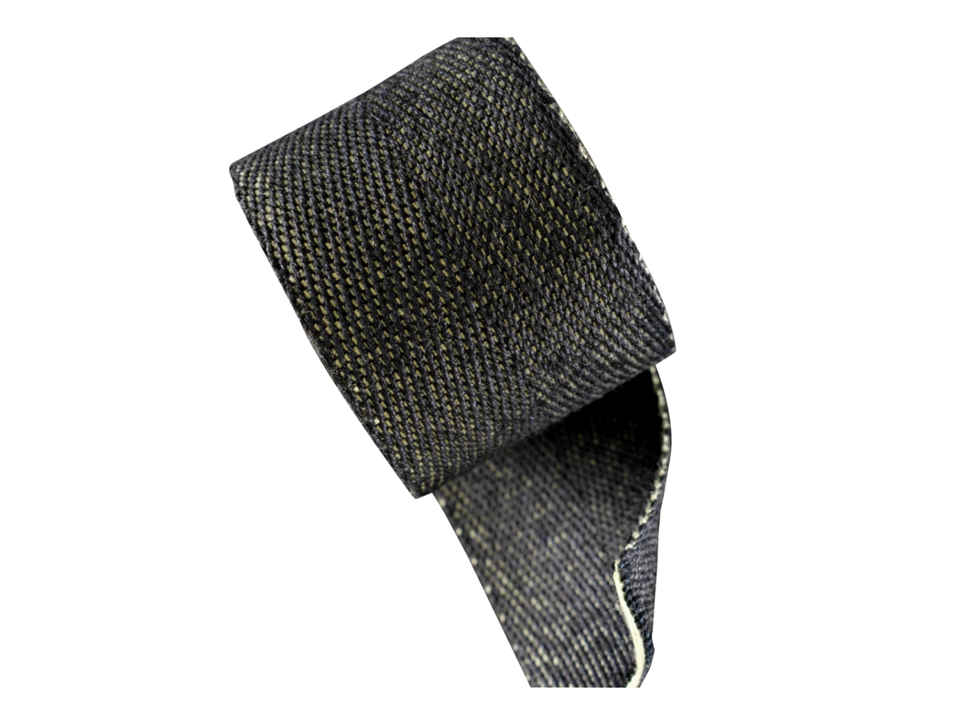 Linnesadelgjord Black/Green, 50mm, 25m/rl Linnesadelgjord Black/Green, 50mm, 25m/rl