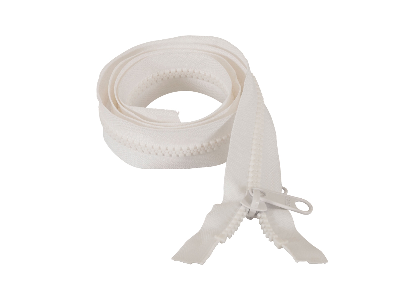 Kapellblixtlås delbart nr 10 White, 150cm Kapellblixtlås delbart nr 10 White, 150cm