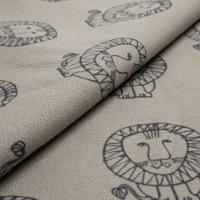 Tyg LEO Black / 3790 Linen