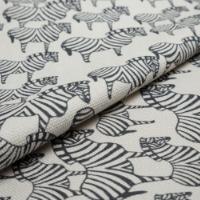 Tyg ZEBRA Black / 9999 Cream