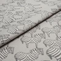 Tyg ZEBRA Black-grey / 9999 Cream