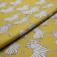 Tyg ZEBRA Grey-lime / 9999 Cream