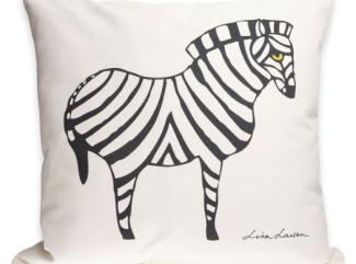 Kuddfodral ZEBRA Svart på Off-white 50x50 Kuddfodral ZEBRA Svart på Off-white 50x50