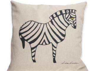 Kuddfodral ZEBRA Svart på Sand 40x40 Kuddfodral ZEBRA Svart på Sand 40x40