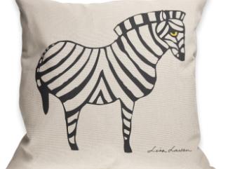 Kuddfodral ZEBRA Svart på Sand 50x50 Kuddfodral ZEBRA Svart på Sand 50x50