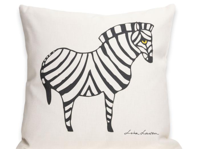 Kuddfodral ZEBRA Svart på Off-white 40x40 Kuddfodral ZEBRA Svart på Off-white 40x40